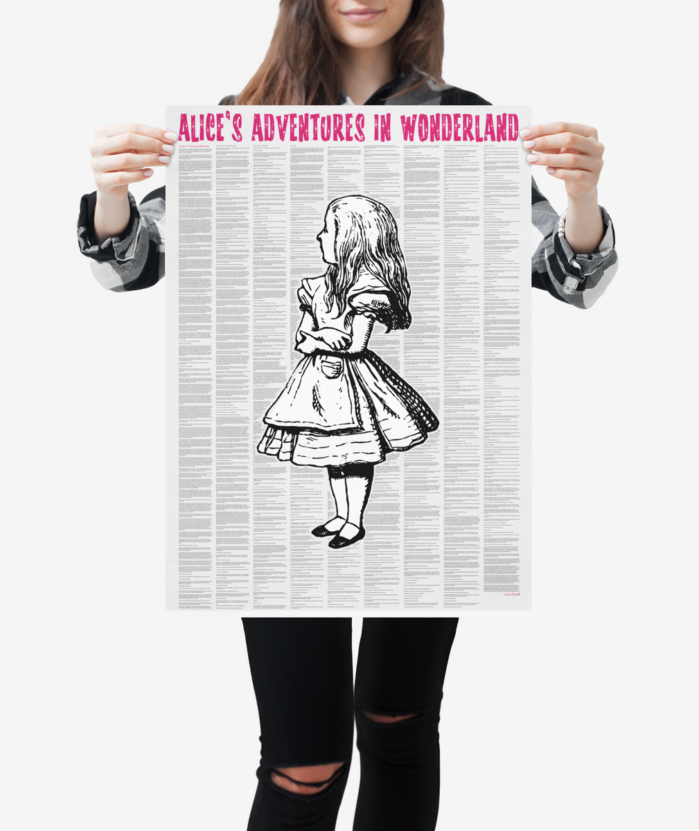 Alice in Wonderland by Lewis Carroll 'Book On One Page' – A Book