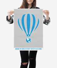 Load image into Gallery viewer, Around The World In Eighty Days Full Novel Print