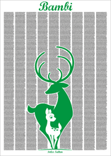 Load image into Gallery viewer, Bambi Full Story Text Print
