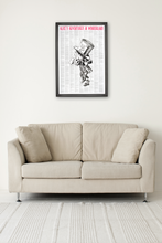 Load image into Gallery viewer, Alice in Wonderland Mad Hatter Full Text Print