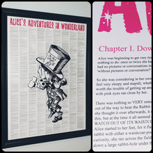 Load image into Gallery viewer, Alice's Adventures In Wonderland Mad Hatter Full Novel Text Print