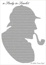 Load image into Gallery viewer, A Study in Scarlet Full Novel Text Print