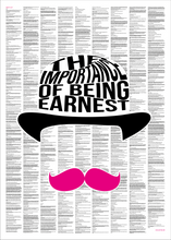 Load image into Gallery viewer, The Importance of Being Earnest Full Novel Text Print